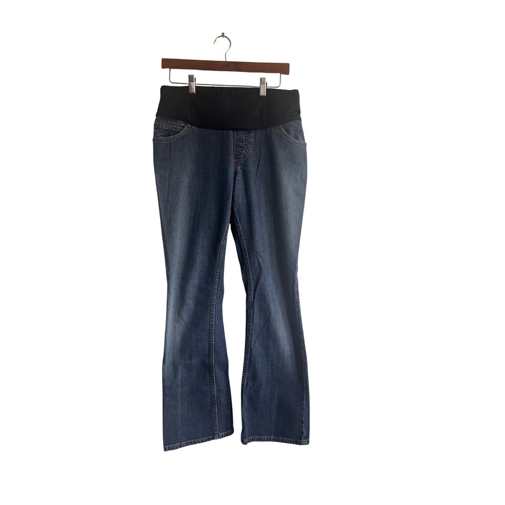 Liz Lange for Target‎ Womens Maternity Bootcut Jeans Dark Wash Blue Size 4